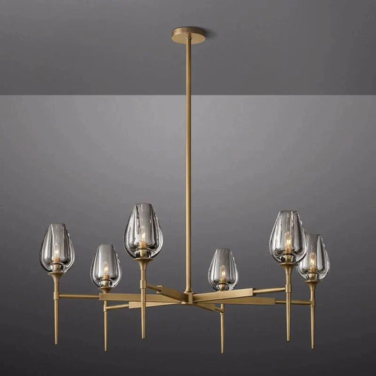 Crystal Tulip Round Chandelier 42” - thebelacan