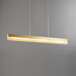 Alabaster Simple Linear Kitchen Island Chandelier - thebelacan