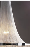 Alisa Luxury Plated Aluminum Chain Tassel Chandelier Diameter 24" 31" - thebelacan