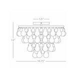 Robert Abbey Bling Round Flushmount 2-Light - thebelacan