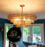 Lime Glass Round Chandelier - thebelacan