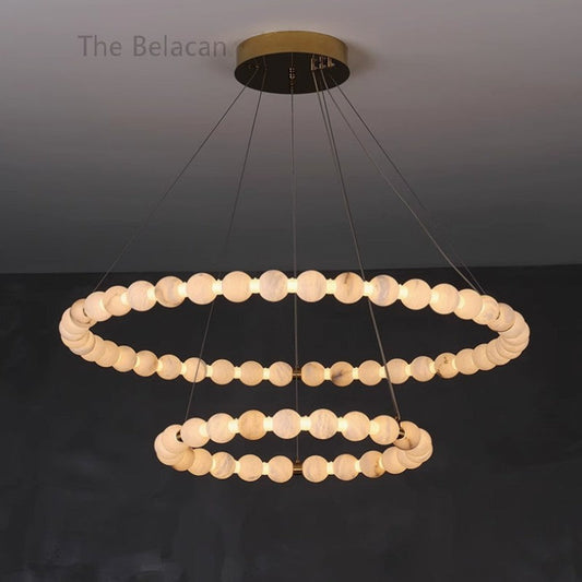 Alabaster Veritas Chandelier - thebelacan