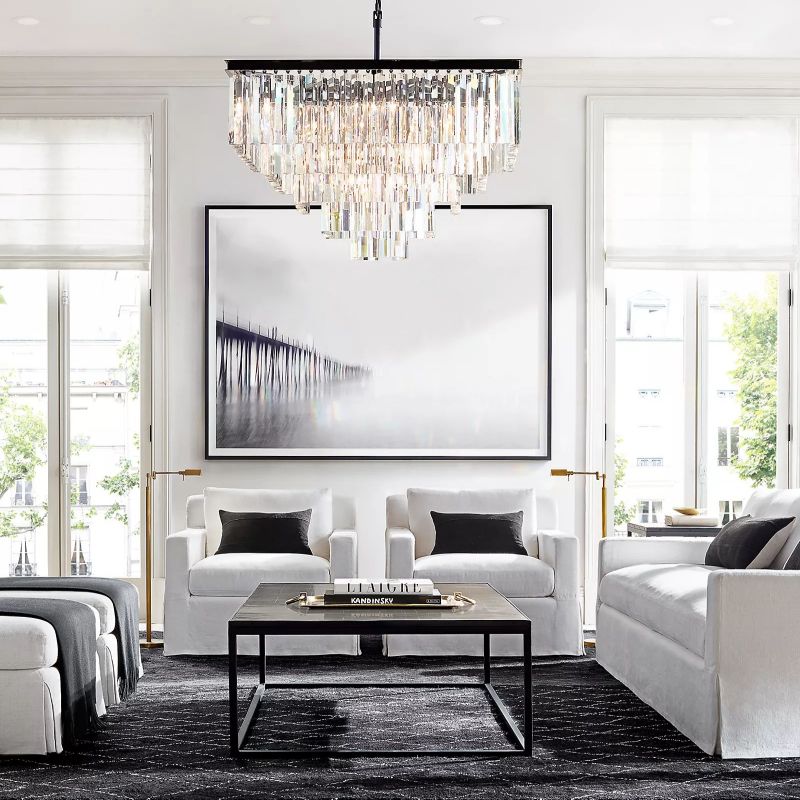 1920s Odem Square Chandelier 22" - thebelacan