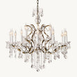 19TH C. Crystal Outdoor Chandelier 33” - thebelacan