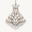 19TH C. Crystal Outdoor Chandelier 60” - thebelacan
