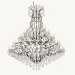 19TH C. Crystal Outdoor Chandelier 101” - thebelacan