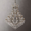 19TH C. Crystal Round Chandelier 60" - thebelacan