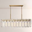 Cascade Glass Rectangular Chandelier 60"W