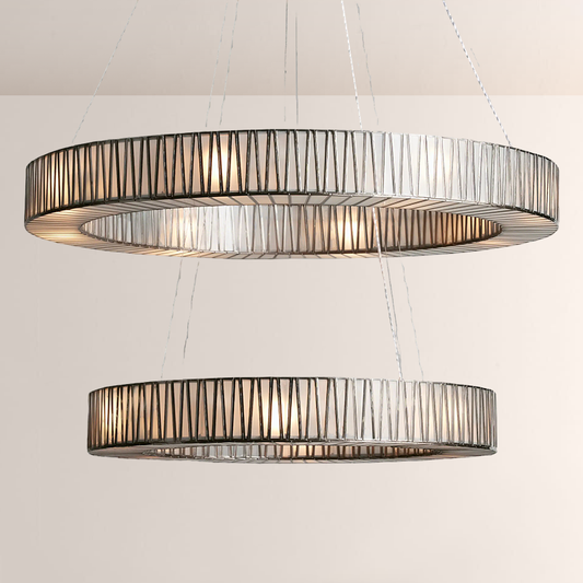Jeanet 2-Tier Round Chandelier 47"D - thebelacan