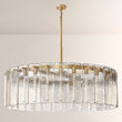 Cascade Glass Round Chandelier 48"D - thebelacan