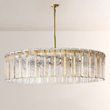 Cascade Glass Round Chandelier 60"D - thebelacan