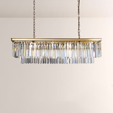 1920s Odem Rectangular Chandelier 49" - thebelacan