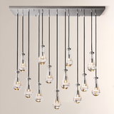 Raindrops Rectangular Chandelier 54" - thebelacan