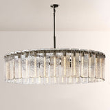 Cascade Glass Round Chandelier 60"D - thebelacan