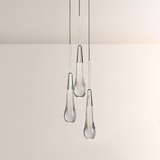 Raindrop Glass Solitaire Pendant - thebelacan