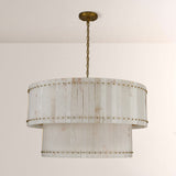 San Marco Alabaster Round 2-Tiered Chandelier - thebelacan