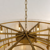 San Marco Alabaster Round 2-Tiered Chandelier