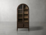 Heidi Glass-Door Oak Cabinet | Modern Farmhouse Design