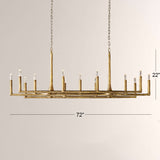 Thadeus Linear Chandelier 72” - thebelacan