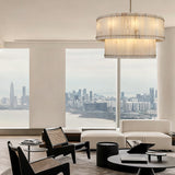 San Marco Alabaster Round 2-Tiered Chandelier