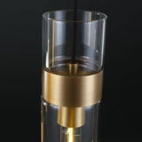 Glass Tube Brass Pendant Lights 1 Light/7 Lights - thebelacan