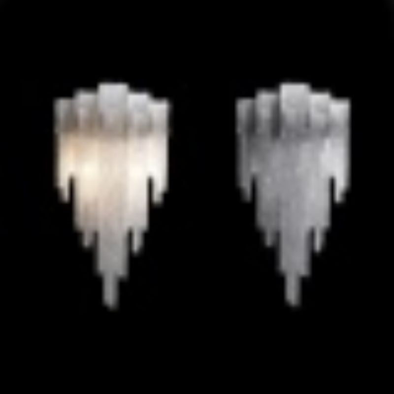 Alisa Luxury Plated Aluminum Chain Tassel Wall Sconce - thebelacan