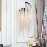 Fiona Aluminum Chain Tassel Wall Sconce - thebelacan