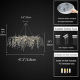 Modern Ice Eyes Tree Branch Chandelier for All rooms 47" - thebelacan