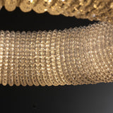 Halo Crystal Round LED Chandelier 41" - thebelacan