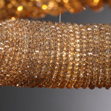 Halo Crystal Round LED Chandelier 41" - thebelacan