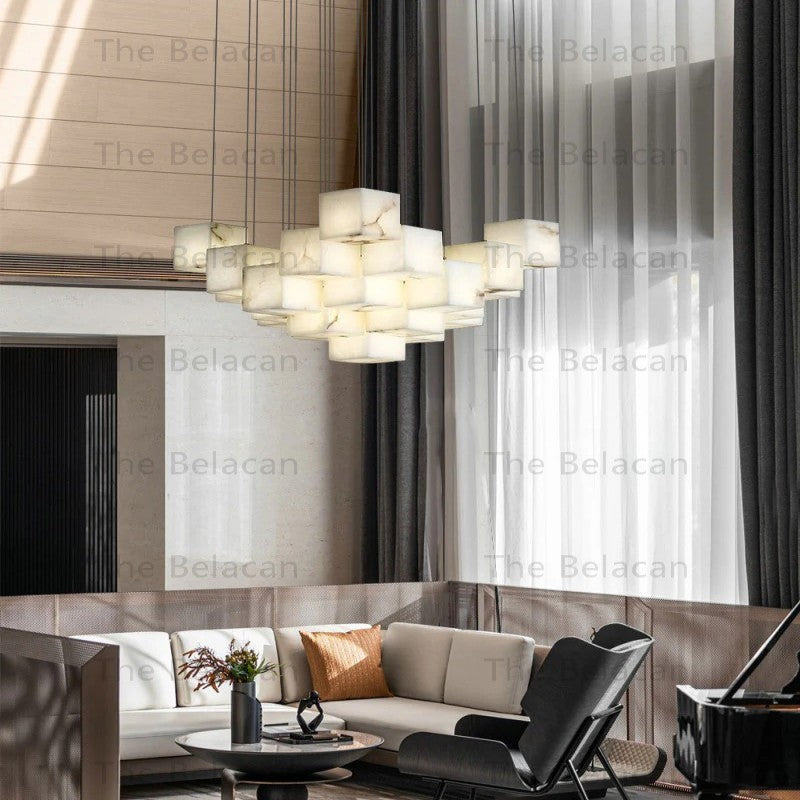 Alabaster Alba Chandelier - thebelacan