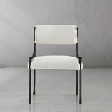 Thaddeus Retro Copper Iron Frame Armless Dining Chair - thebelacan