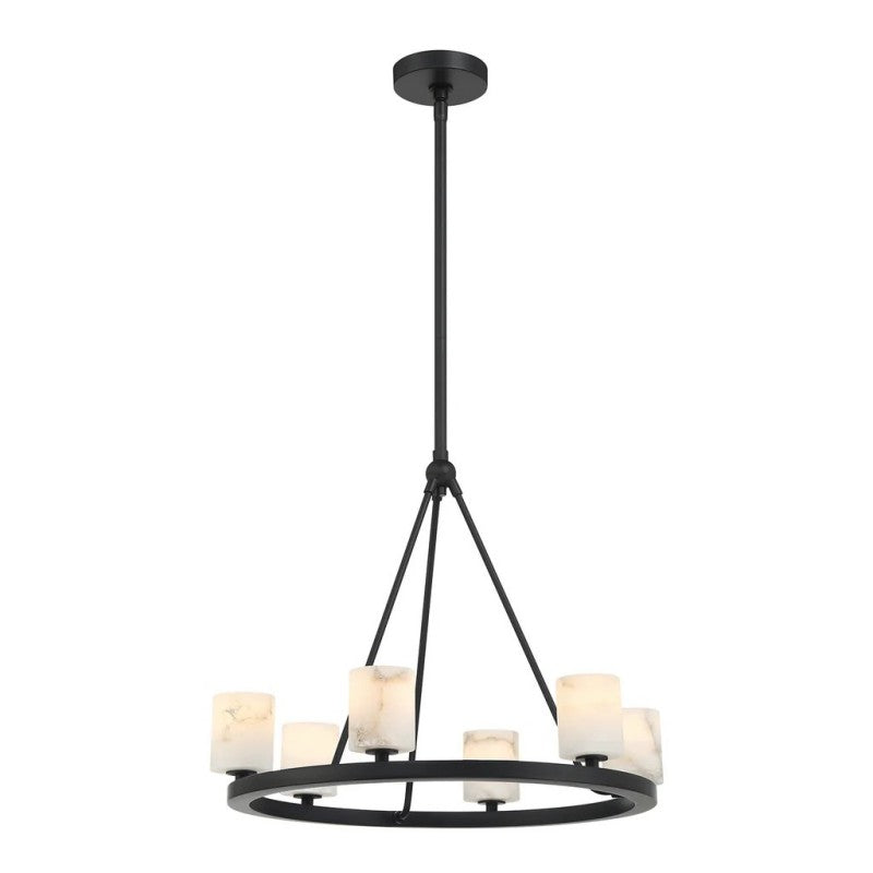 Aragon 6 Light Chandelier Alabaster - thebelacan