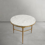 Thaddeus Marble Round Side Table - thebelacan