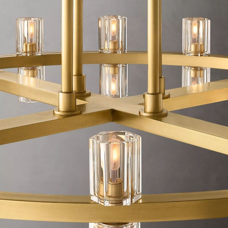 Aka Wine-glass Round 2-Tier Chandelier 60" - thebelacan