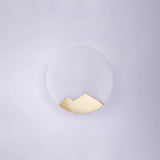 Alabaster Brass Sconce