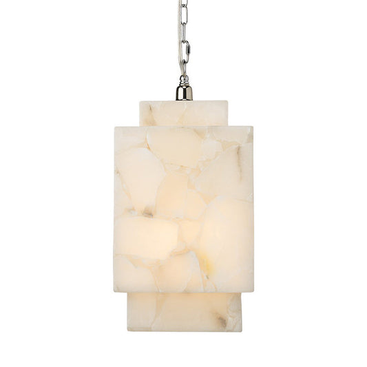Alabaster Cube Pendant Light - thebelacan