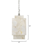 Alabaster Cube Pendant Light - thebelacan