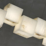 Alabaster Cubic Rectangular Pendant - thebelacan