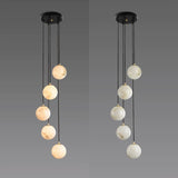 Alabaster Global Wavy Chandelier - thebelacan
