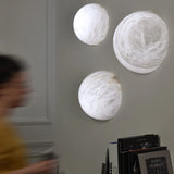 Alabaster Hemisphere Wall Sconce - thebelacan
