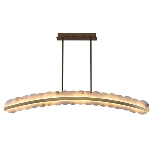 Alabaster Meridian Kitchen Island Chandelier 60" - thebelacan
