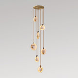 Alabaster Long Foyer Staircase Pendant Light 59'' 79'' 98'' 138''H - thebelacan