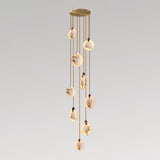 Alabaster Long Foyer Staircase Pendant Light 59'' 79'' 98'' 138''H - thebelacan