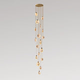 Alabaster Long Foyer Staircase Pendant Light 59'' 79'' 98'' 138''H - thebelacan