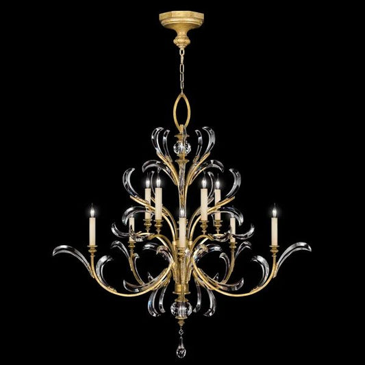 Alice Candle Round 2-Tier Chandelier 56" - thebelacan