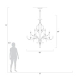 Alice Candle  Arcs  2-Tier Chandelier 57" - thebelacan