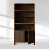Alova Wood Open Sideboard Hutch 45"W - thebelacan