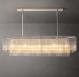 Amadeo Rectangular Glass Chandelier 54″ - thebelacan
