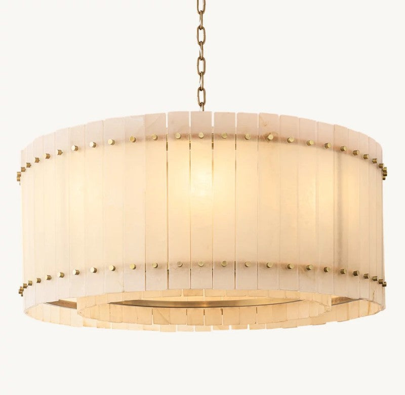 San Marco Alabaster Round Chandelier - thebelacan